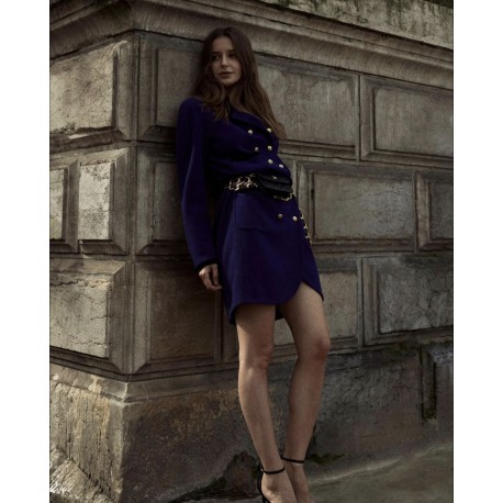 Veste longue CHANEL violet...