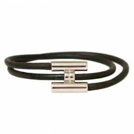 Bracelet HERMES Tournis argent