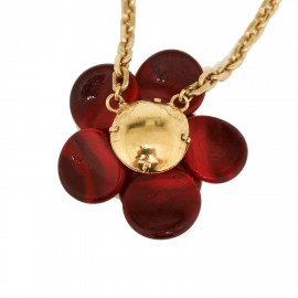 Collier caméia MARGUERITE DE VALOIS rouge