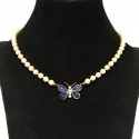 Collier MARGUERITE DE VALOIS papillon