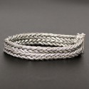 Bracelet HERMES tressé argent 925