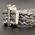 Bracelet HERMES tressé argent 925