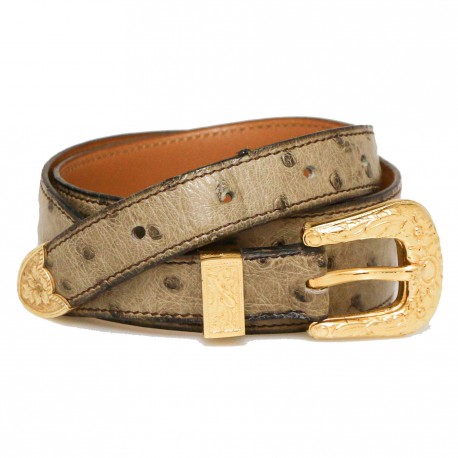 Ceinture HERMES autruche Vintage