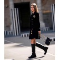 Veste T 34 CHANEL velours noir