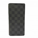 Portefeuille BRAZZA LOUIS VUITTON toile damier graphite