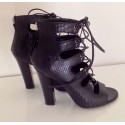 boots BALMAIN en serpent noir t 37