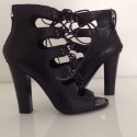 boots BALMAIN en serpent noir t 37