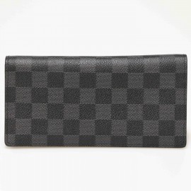 Portefeuille BRAZZA LOUIS VUITTON toile damier graphite