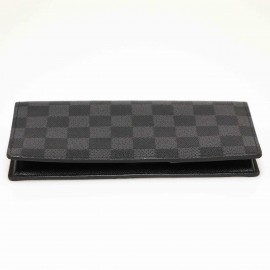 Portefeuille BRAZZA LOUIS VUITTON toile damier graphite