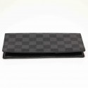 Portefeuille BRAZZA LOUIS VUITTON toile damier graphite