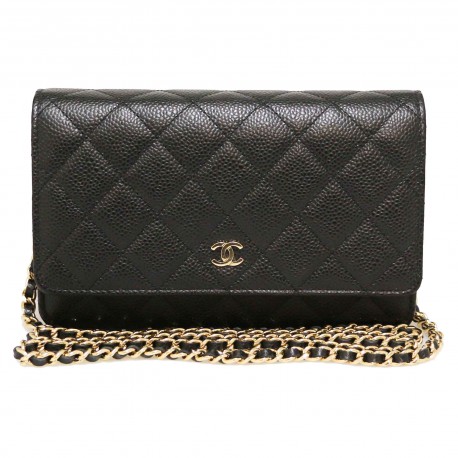 WOC Wallet on chain CHANEL caviar noir