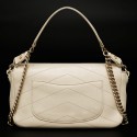 CHANEL Herringbone Beige Bag