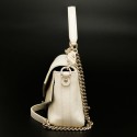 Sac CHANEL chevron bicolore beige