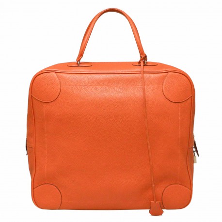 Sac de voyage Omnibus HERMES potiron GM