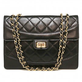 Sac vintage CHANEL fermoir rectangulaire