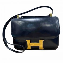 Constance HERMES cuir box noir