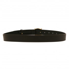 Ceinture GUCCI T95 en cuir noir et tête de tigre