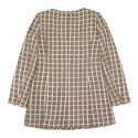 Manteau CHANEL t38 tweed beige et blanc