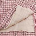 Veste CHANEL t38 tweed rose et blanc