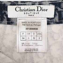 Mini short Dior T34 toile oblique