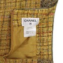 Ensemble CHANEL T 36 jaune jupe et veste