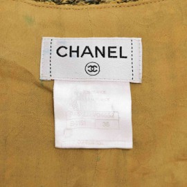 Ensemble CHANEL jaune jupe et veste