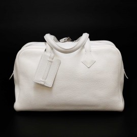 A REPARER Sac Victoria HERMES taurillon blanc