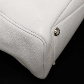 A REPARER Sac Victoria HERMES taurillon blanc