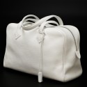 Sac Victoria HERMES taurillon blanc