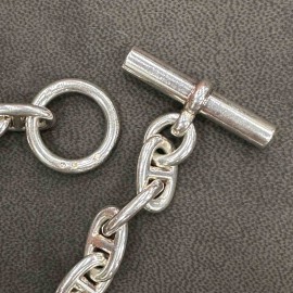 Collier HERMES chaine d'ancre argent 