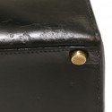 Kelly 28 HERMES box noir Vintage