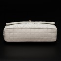 Sac Timeless CHANEL cuir blanc