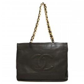 Cabas vintage CHANEL noir