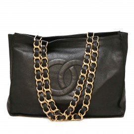 Cabas vintage CHANEL noir