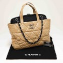 Cabas CHANEL bicolore tweed cuir 