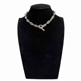 Collier HERMES chaine d'ancre argent 