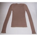 Pull CHANEL cachemire et soie vieux rose T36Fr