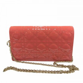 Pochette Lady Dior vernis rose