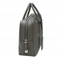 Sacoche PRADA cuir Saffiano gris