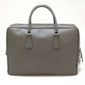 Sacoche PRADA cuir Saffiano gris