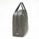 Sacoche PRADA cuir Saffiano gris