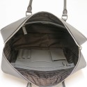 Sacoche PRADA cuir Saffiano gris