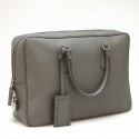 Sacoche PRADA cuir Saffiano gris