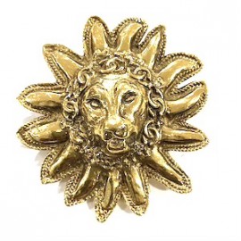 Broche CHANEL tête de lion