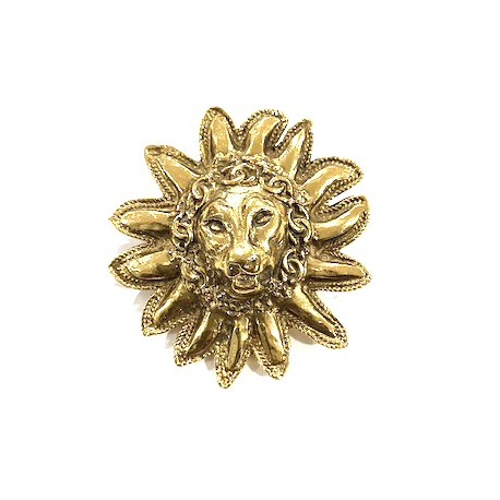 Broche CHANEL tête de lion