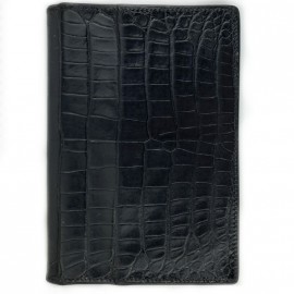 Porte repertoire HERMES alligator Porosus noir