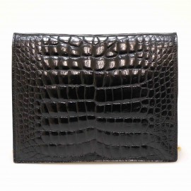 Sac  du soir Vintage alligator noir 