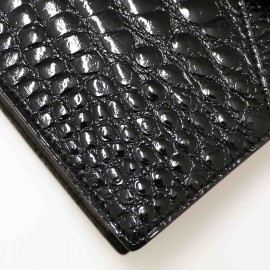 Sac  du soir Vintage alligator noir 