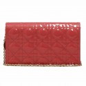 Pochette Lady Dior vernis rose