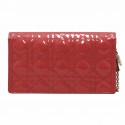 Pochette Lady Dior vernis rose